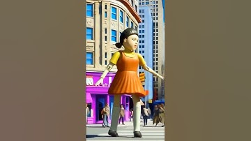 Squid Game Doll Dancing Belly Dance #squidgamchallenge #squidgamedoll #squidgame2 #ai