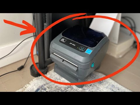 Zebra ZP450 (ZP 450) Label Thermal Bar Code Printer - 1 Minute Review