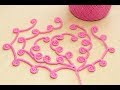 ШНУР ГУСЕНИЧКА С ЗАВИТКАМИ вязание крючком для начинающих How to Crochet for Beginners