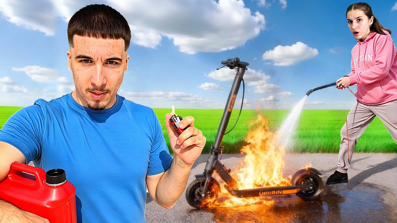 ZAPALIO SAM VANESI ROMOBIL !!