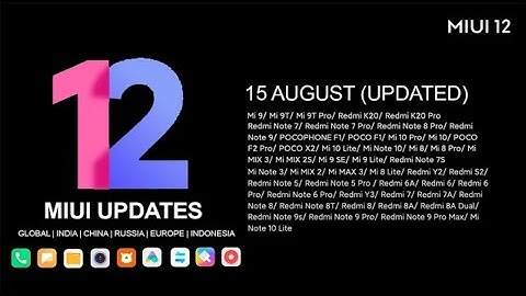 MIUI UPDATES : 15 AUGUST MIUI 12 UPDATE , MIUI . 11 UPDATE & ANDROID 10 UPDATE OFFICIAL INFORMATION