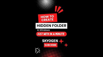 🔒 How to Create a Secret Hidden Folder in Windows! 💻✨#howto #hidefolder #skyogen
