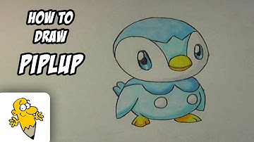 How to draw Piplup [Pokemon] drawing tutorial
