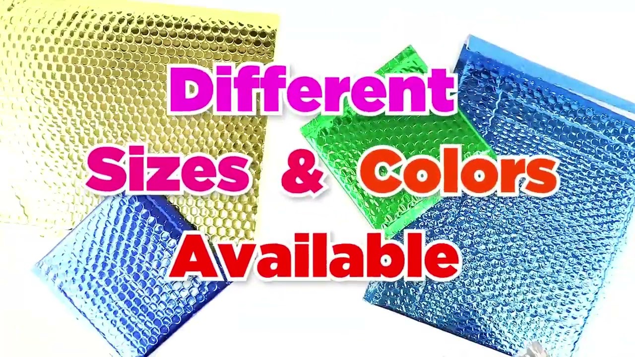 Metallic Bubble Mailers   Peel &amp;amp; Seal Closure