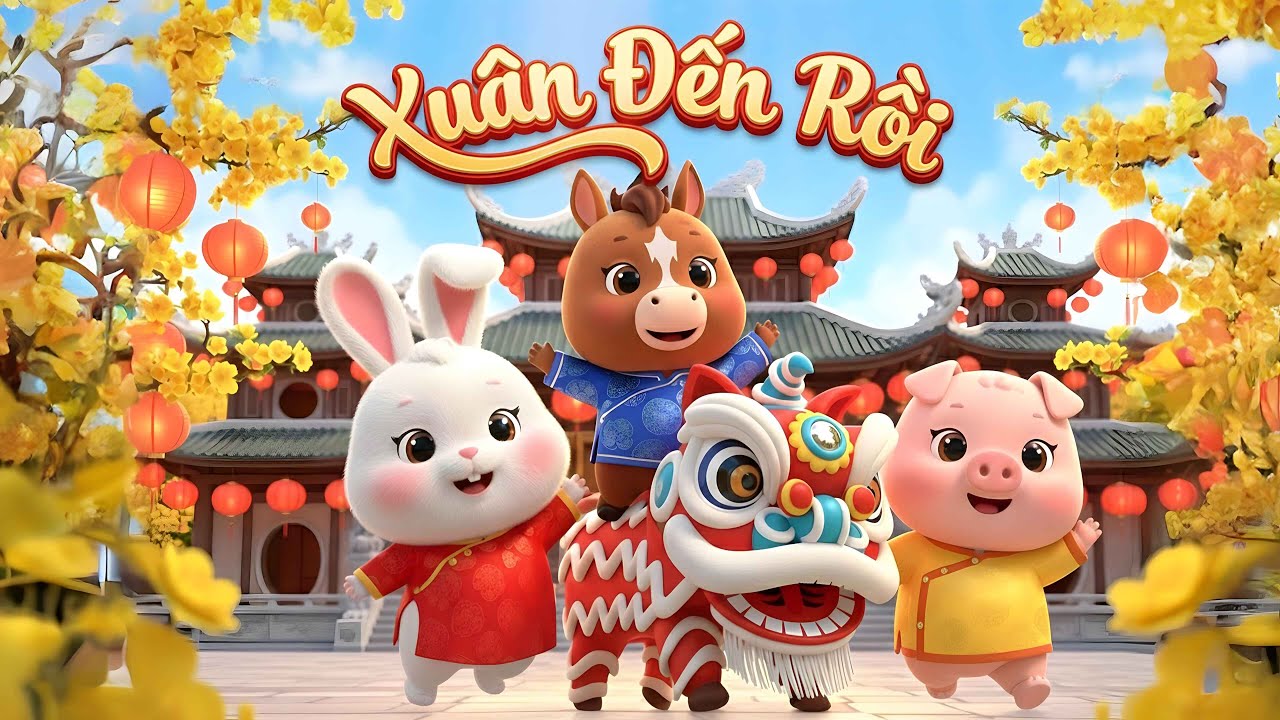 TẾT ĐÓN XUÂN VỀ - Liên Khúc Nhạc Xuân Thiếu Nhi Sôi Động Cho Bé Vui Chơi Tết 🧨 🧧 Candy Ngọc Hà