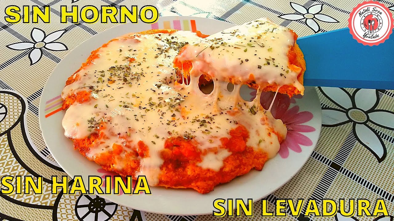 pizza saludable,sin harina,sin levadura, sin horno y economica!!!