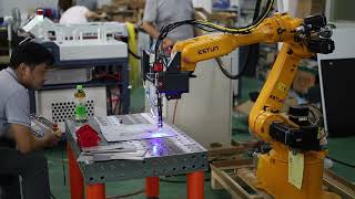 Installation tutorial of robot laser welding equipment  #foryou #shorts