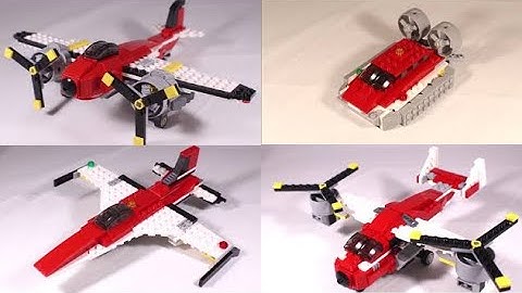 Lego Creator 7292 Propeller Adventures All Models Stop Motion Speed Build