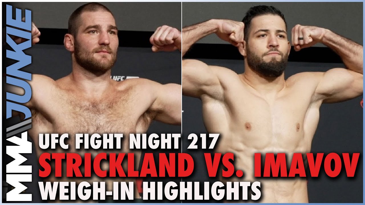 Sean Strickland Weighs In 10 Pounds Heavier Than Nassourdine Imavov At