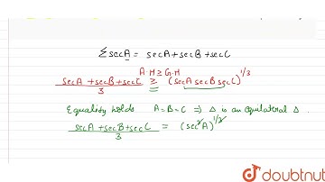 Prove that in an acute angled triangle ABC, the least values of Sigma secA and Sigma tan^2 A are...