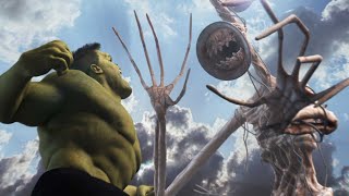 Hulk vs. Siren Head in real life 浩克大戰警笛頭