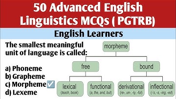 50 Advanced English Linguistics MCQs with Answers | Competitive Exam Preparation | CSS PMS UGC PGTRB