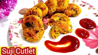 Suji Cutlet  Veg Suji Cutlet Recipe  Rava Cutlet Recipe  Jambis Kitchen