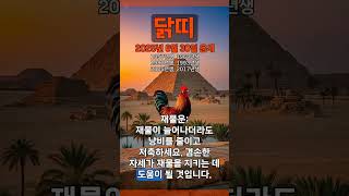 [2025년 6월 30일 닭띠 오늘의운세] 운기가 상승되더라도 겸손한 자세가 필요하겠다. #닭띠 #운세 #오…