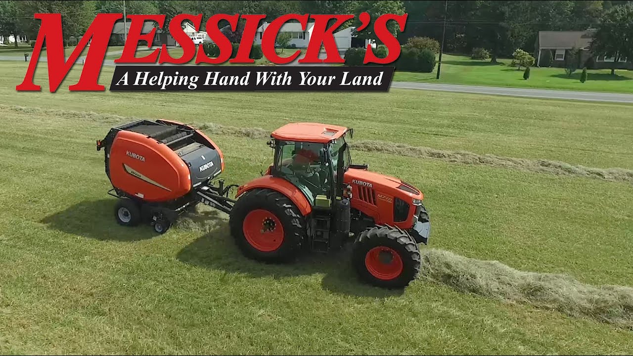 Kubota M Tractor Baling Hay With A Bv Round Baler Messicks Youtube Kubota M Tractor Baling Hay With A Bv Round Baler Messicks Youtube