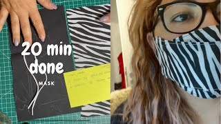 DO MASK WITHOUT A PATTERN DIY BEGINNER