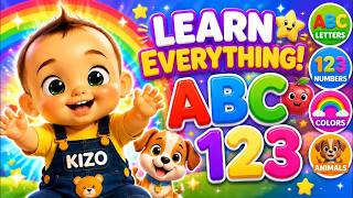 Impara l'alfabeto, i numeri, i colori, gli animali, i veicoli e altro ancora | Compilazione di ap... screenshot 5