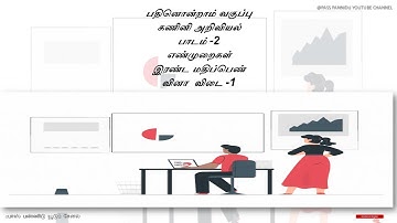 11 TH COMPUTER SCIENCE LESSON-2 TWO MARKS - 1 BOOK BACK QUESTION AND ANSWER IN TAMIL.