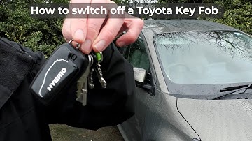 Toyota Key Fob: How to switch off to save battery power