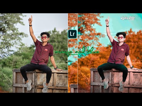Orange And Blue Background Photo Editing In Lightroom App||Lr Photo Editing Tutoria|Lightroom Photo