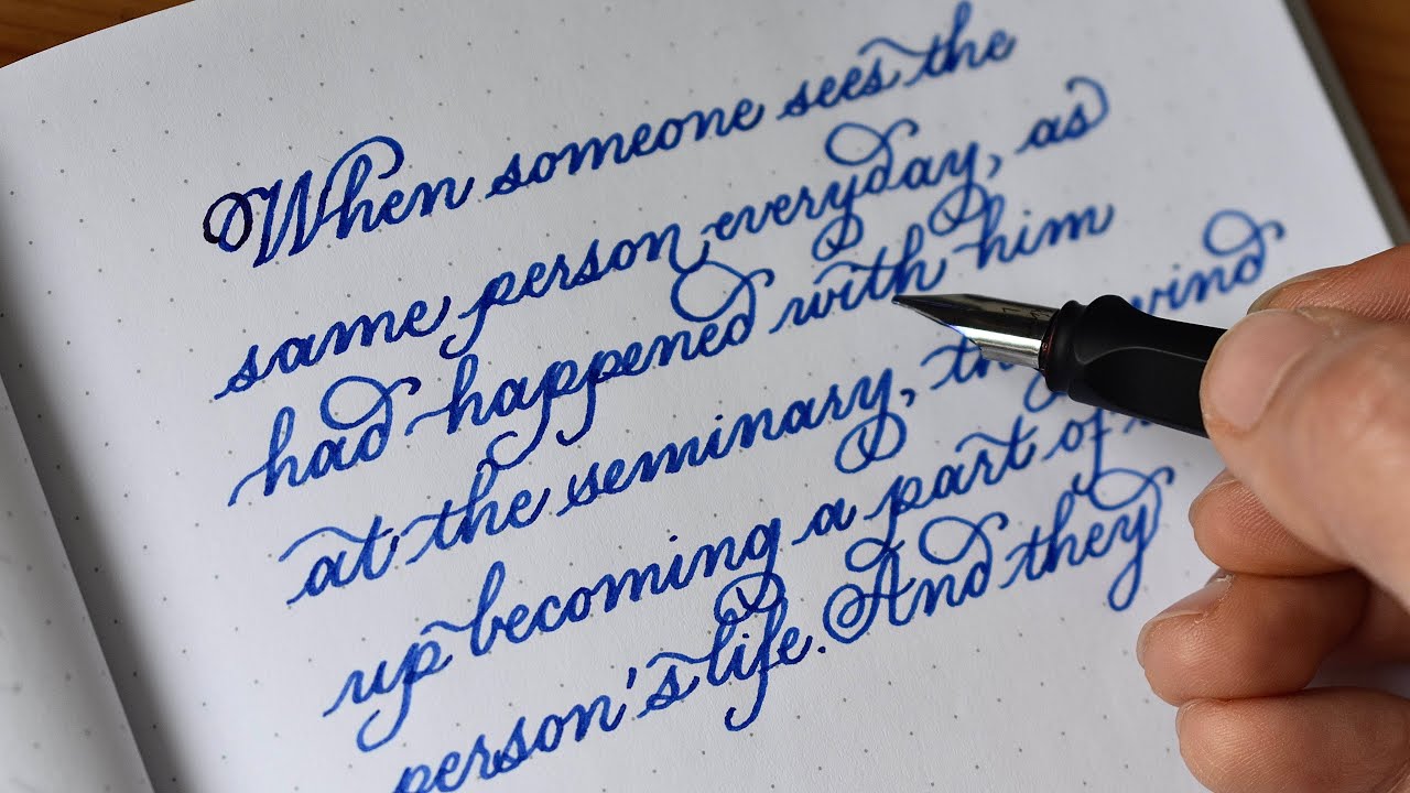 Handwriting practice | Stub nib Fountain pen | Neat, clean and ...