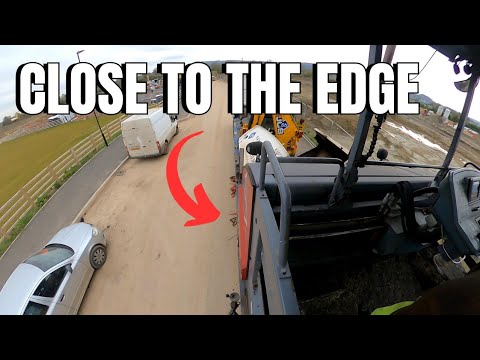 Challenging Loading. HGV Low Loader. Trucking UK.