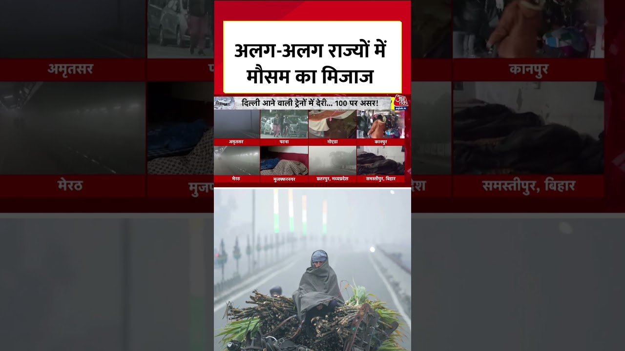 Weather News : अलग-अलग राज्यों में मौसम का मिजाज | Snow Fall | Winter News | 