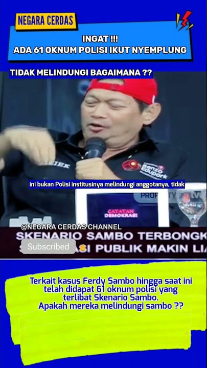 Katanya Ferdy Sambo Tidak Di Lindungi??