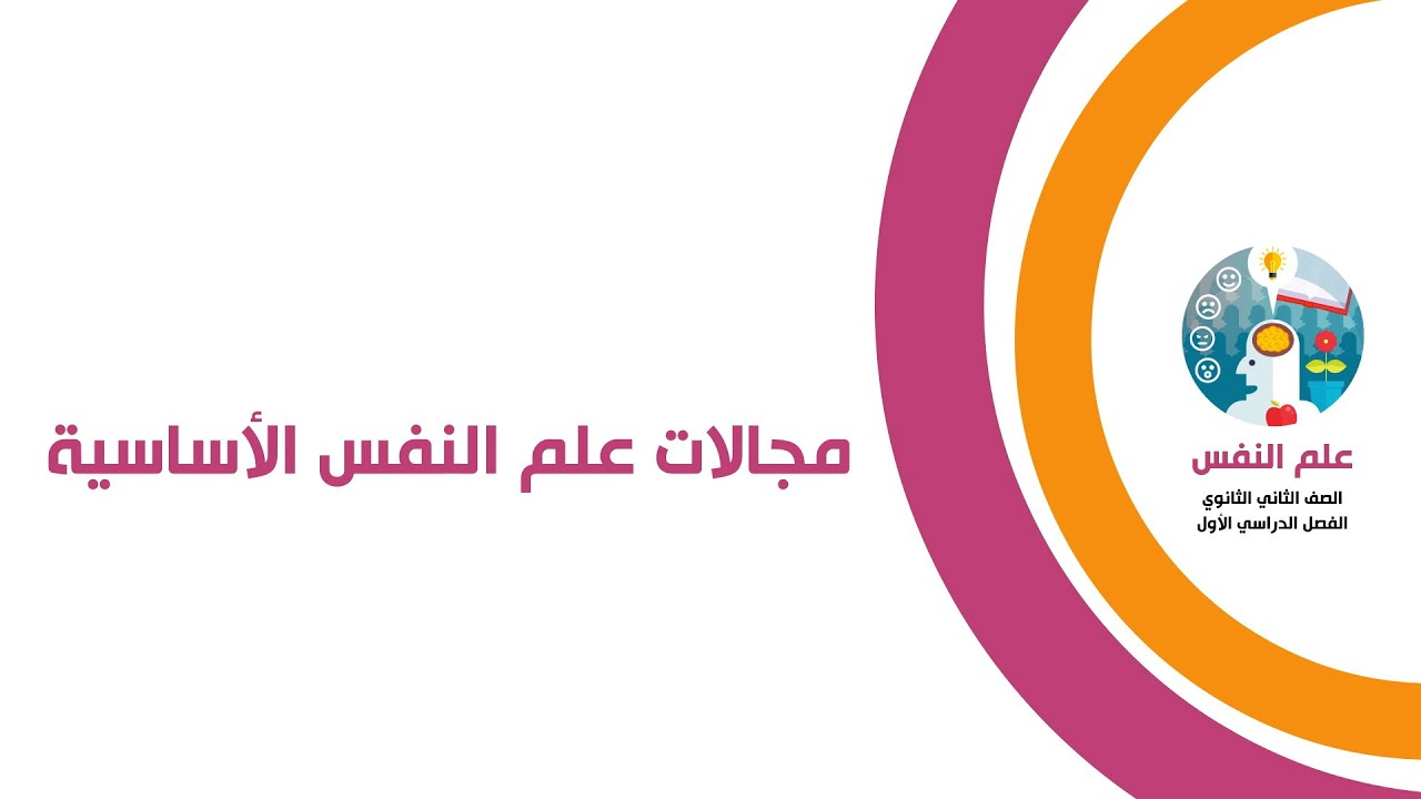 علم نفس الصف الثاني الثانوي - مجالات علم النفس الأساسية
