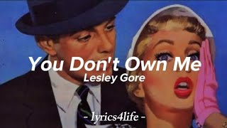 Lesley Gore - You Don't Own Me (Lyrics)