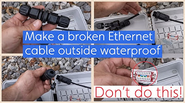 How to make outdoor ethernet cable waterproof when extending