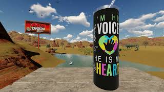 Autism I am his voice, Sublimation tumbler digital design