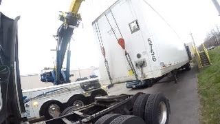 LOADED TRAILER DROPPED OFF FIFTH WHEEL