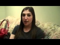 The Big bang Theory- Mayim Bialik CBS take over video.&quot;i play the harp&quot;