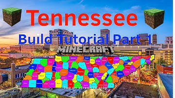 Minecraft Tutorial: how to build Tennessee state county map part 1