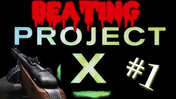 Custom Zombies | Beating Project X | Unlimited Ammo Easter Egg | w/Zebba/Quizz/Baseball4evPC #1