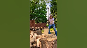 Satisfaction. #shorts #wood #woodsplitting #lumberjack #axe #firewood #outdoors #tree