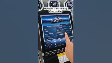 Setting the Mercedes to fold the mirrors and beep when locking. #mercedes #SUC #cartips #locking