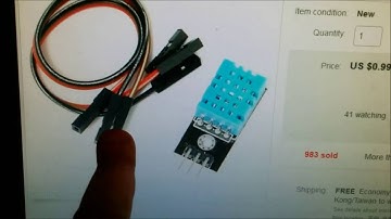 IOT Internet Of Things Arduino DHT11 Temperature Humidity Sensor Webserver ENC28J60 Ethernet Shield
