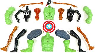 Assemble Sirenhead VS Venom Carnage VS Hulk Smash Avengers Superhero Toys