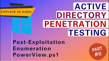 Active Directory Penetration Testing | Part 6 | Enumeration with PowerView.ps1  | AD Pentesting