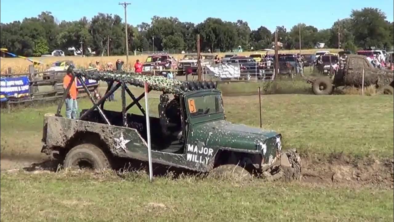 1969 Jeep Commando and 1952 M38A1 Willy's Stratton, NE mud bog YouTube