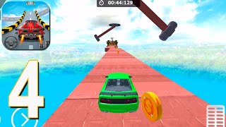 カー スタント 3D スカイ パルクール - ゲームプレイ ウォークスルー パート 4 - ステージ 27-33(iOS、Android) screenshot 2