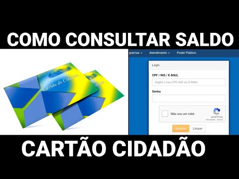 Como consultar o SALDO DISPONÍVEL no CARTÃO CIDADÃO! VEJA AGORA