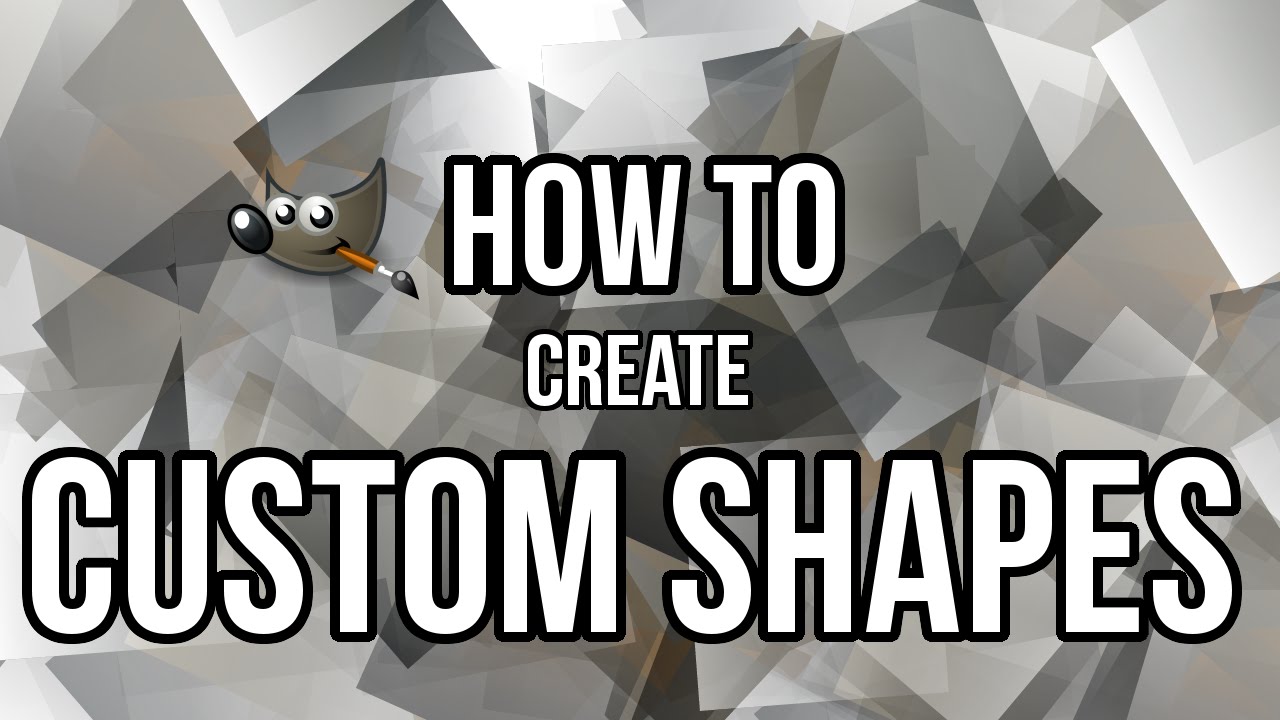 Gimp how to create custom shapes youtube