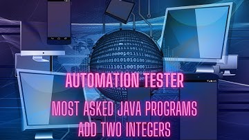 Program to Add Two Integers in Java Eclipse #selenium #java