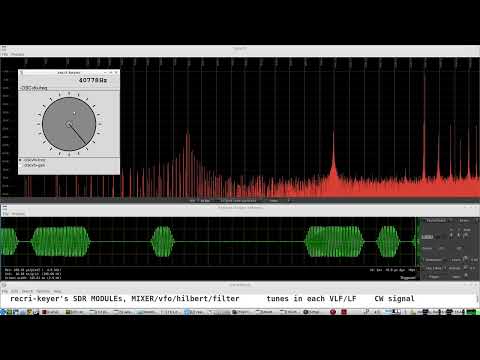 QRQ CW Practice by 10 instances of a python CW KEYBOARD, 10 text files on repeat @10 VLF frequencies