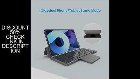 Bow Bluetooth Keyboard with Big Touchpad Rechargeable Folding Wireless Keyboard  for Tablet iPad Lap