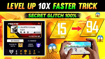 0 To 100 Fast Level Up Glitch 99% Players Dont Know 😱 || How to Increase Level Faster || Free Fire