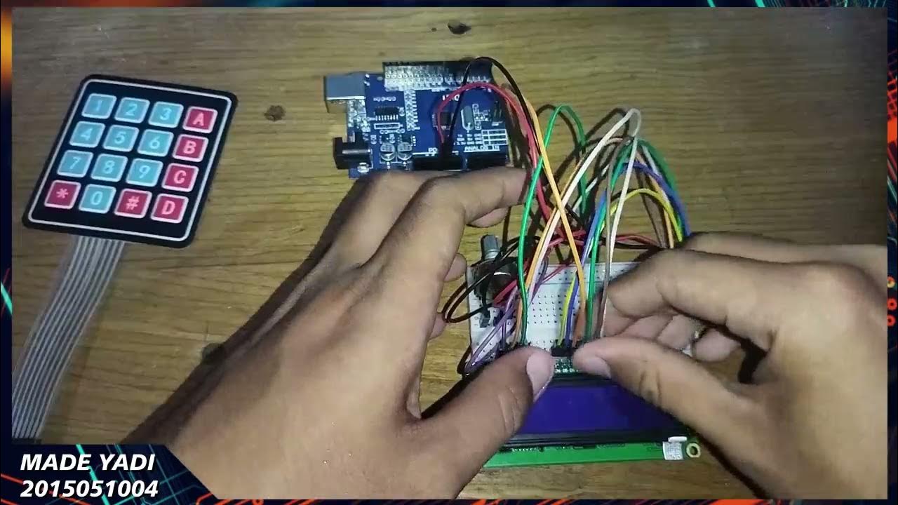 ARDUINO PROJECT #6 Keypad 4x4 & LCD 16 x 2 tanpa I2C - YouTube